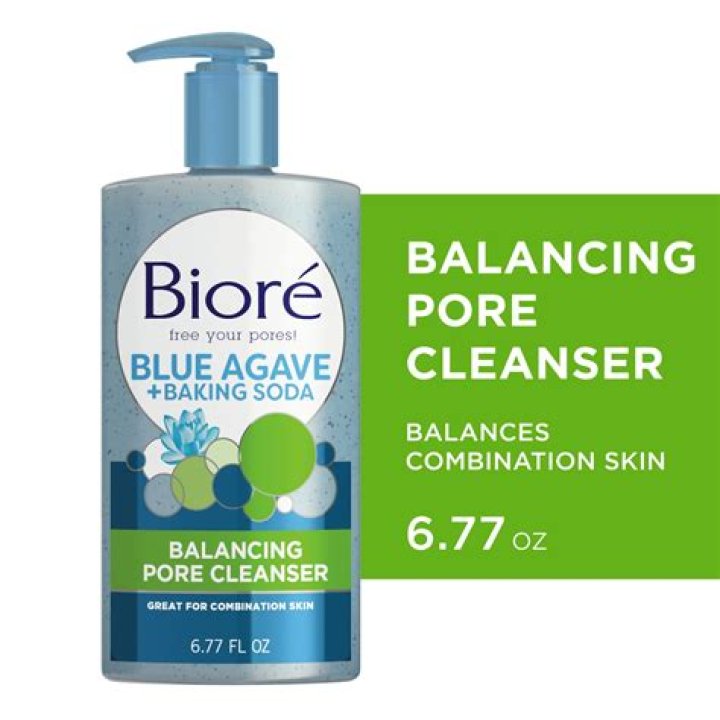 Biore Blue Agave + Baking Soda Cleanser, $6, drugstores
