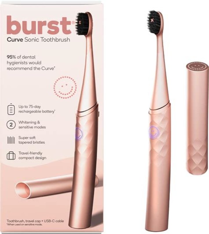 Burst Rose Gold Toothbrush, $100, BurstOralCare.com