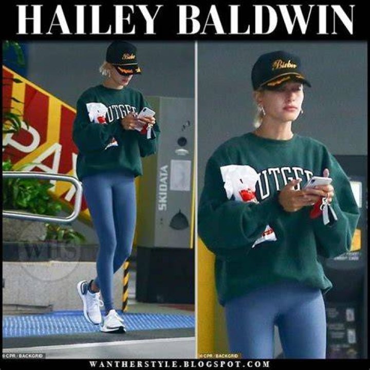 Hailey Baldwin In Green