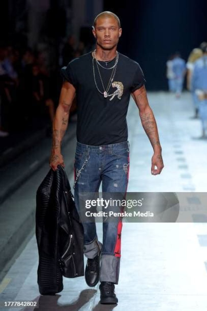 Jeremy Meeks on the catwalk Extremedy show, Runway, Fall Winter 2020, Milan Fashion Week, Italy - 21 Feb 2020