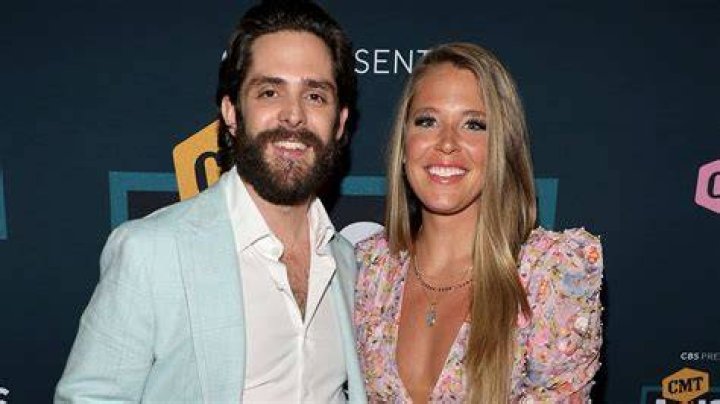 Thomas Rhett, Lauren Akins. Thomas Rhett, left, and Lauren Akins arrive at the 53rd annual Academy of Country Music Awards at the MGM Grand Garden Arena, in Las Vegas 53rd Annual Academy Of Country Music Awards - Arrivals, Las Vegas, USA - 15 Apr 2018